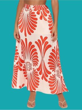 Spoon Jeans Patterned Maxi Skirt